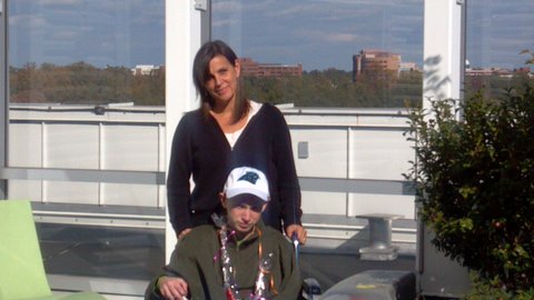 Tanner and me on the roof