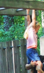 abbee on monkey bars