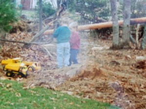 Josh and Aus outside